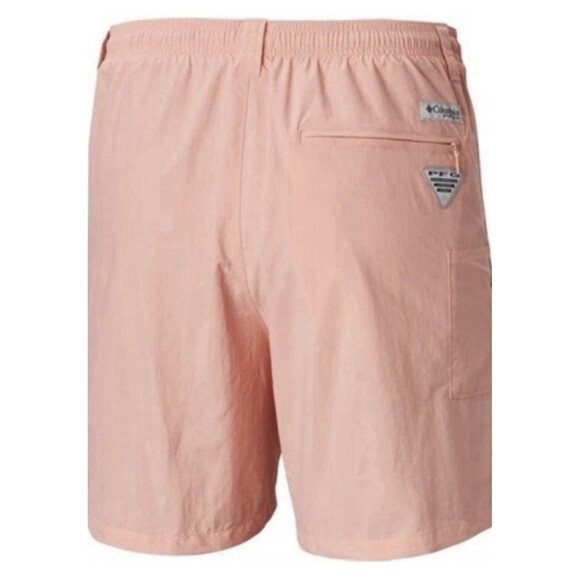 Columbia PFG Backcast III Water Shorts Faded Peach Omni Shade Medium New - Picture 1 of 8
